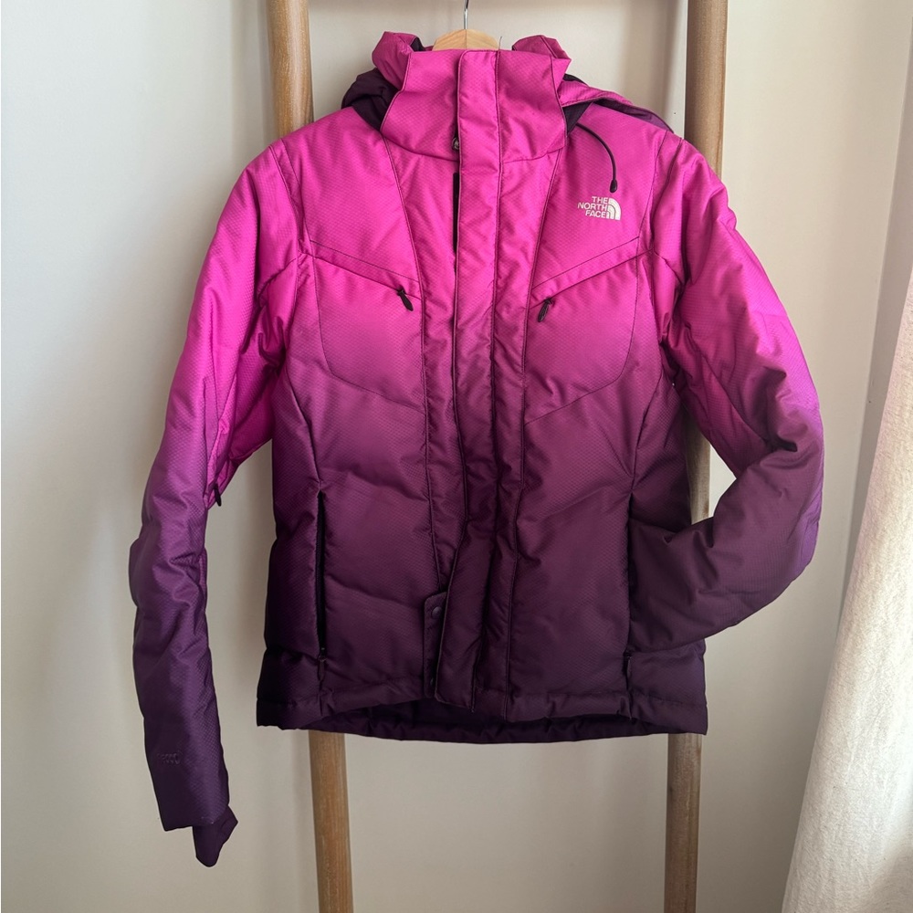 The North Face Summit Series 700 Goose Down Ski Jacket Pink Purple Ombre Recco